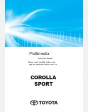 TOYOTA COROLLA SPORT 2023-2024 NAVIGATION & MULTIMEDIA SYSTEM MANUAL